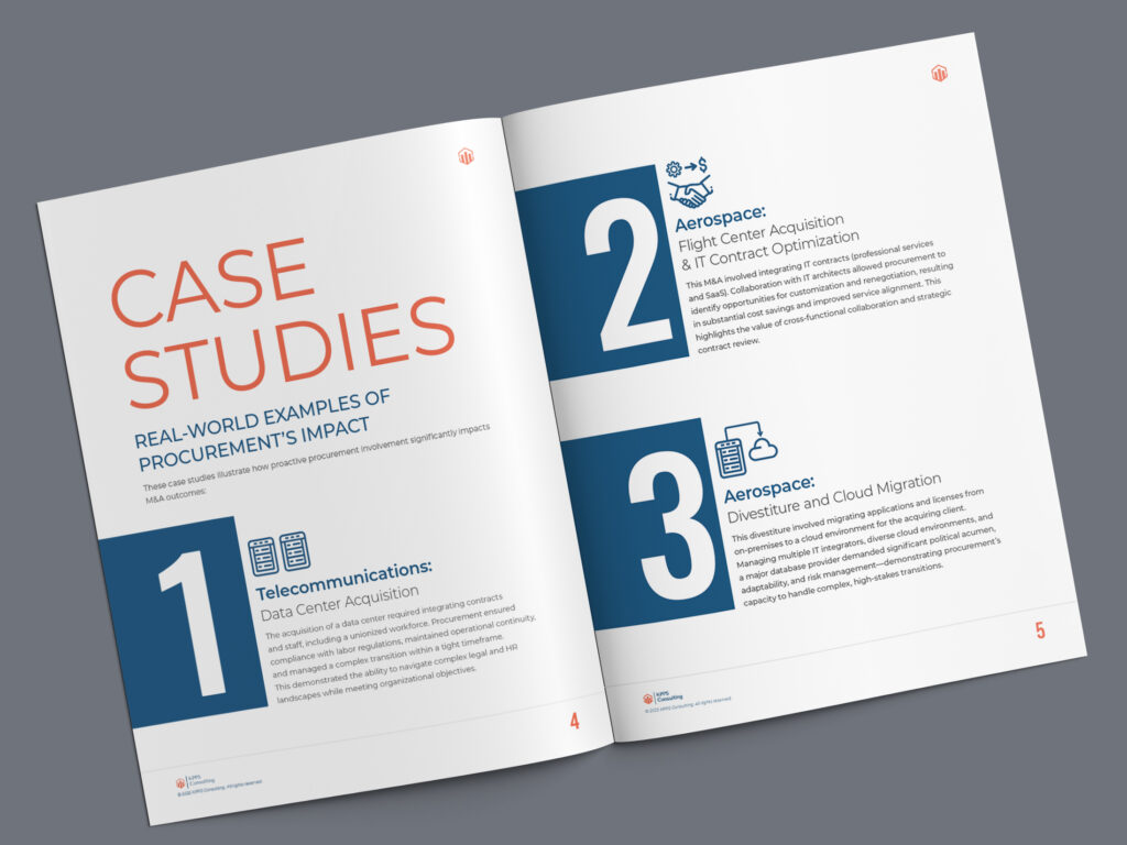 B2B white paper design layout with structured typography and infographic elements