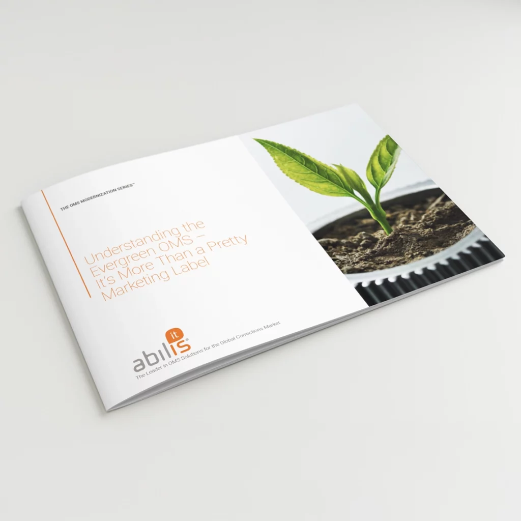 Evergreen white paper cover design