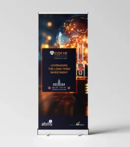 Coris Community Symposium 2024 floor pullout banner design